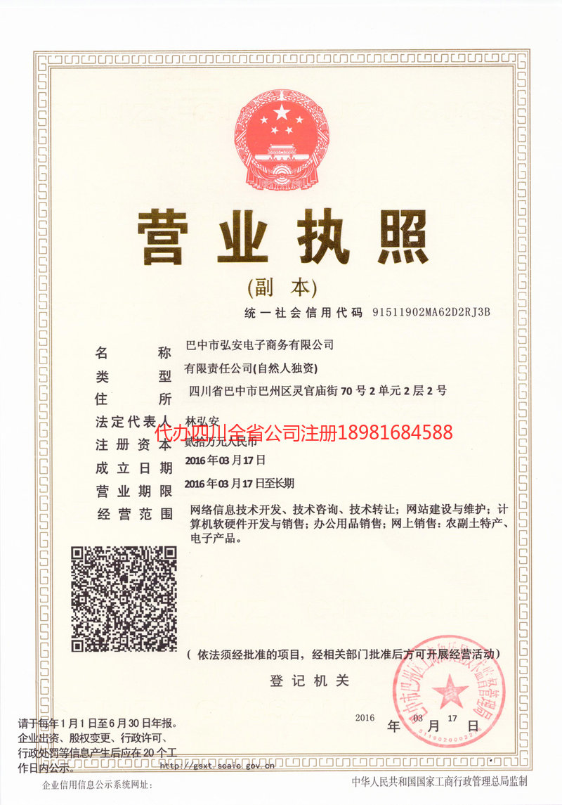 雷州雷州宏安电子商务有限公司